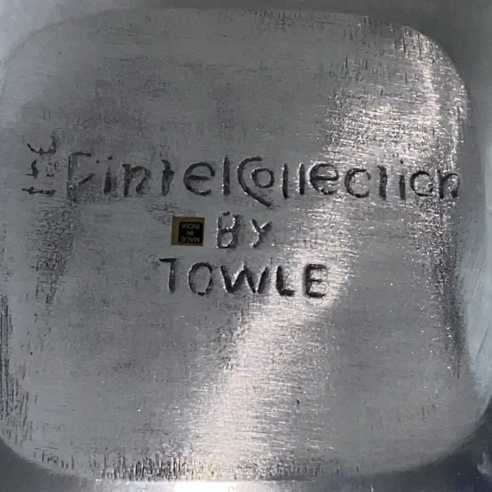 VTG Towle Pintel Collection Silver Plated‎ Square Bowl Serving Dish 9.5” India